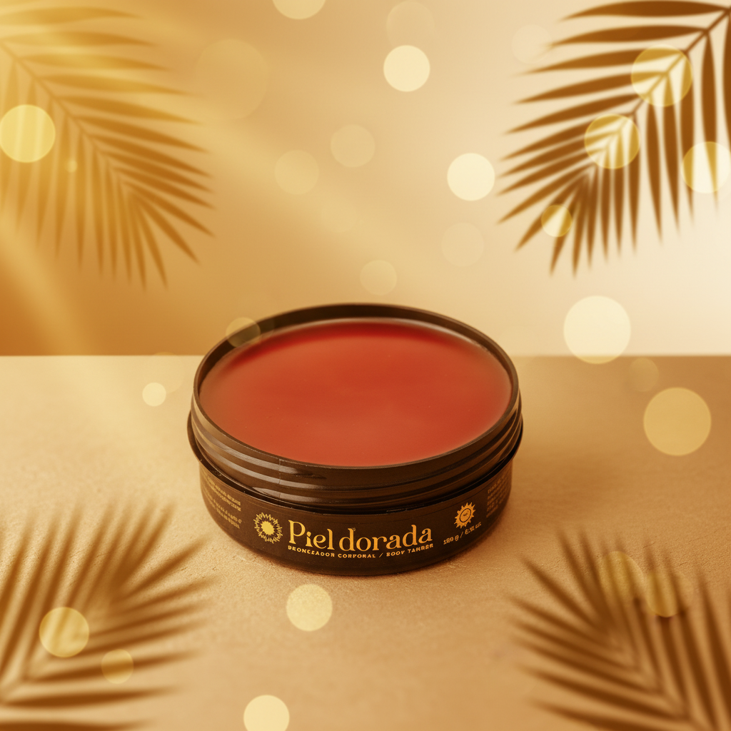 Bronceador Piel Dorada con iluminación tropical